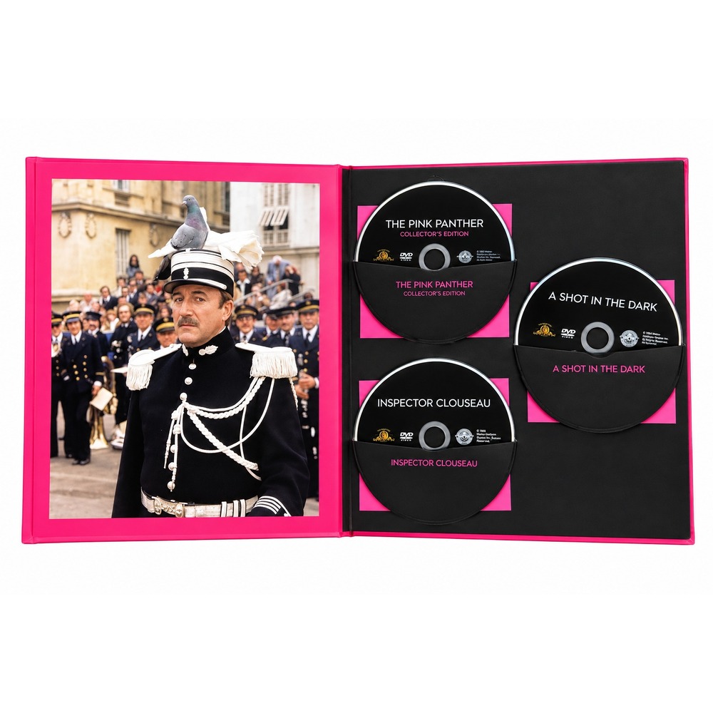 The Pink Panther Ultimate Collection 18-Disc DVD Box Set 9 Films Cartoons Book